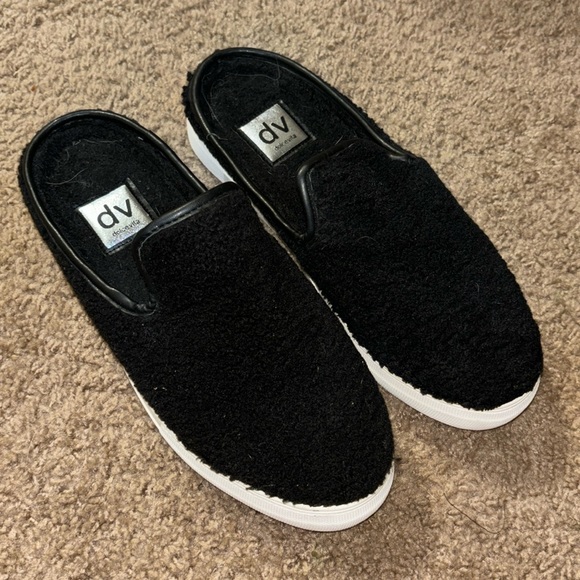 DV by Dolce Vita Shoes - Dolce Vita Black Sherpa Slip on